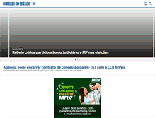 Tablet Screenshot of correiodoestado.com.br